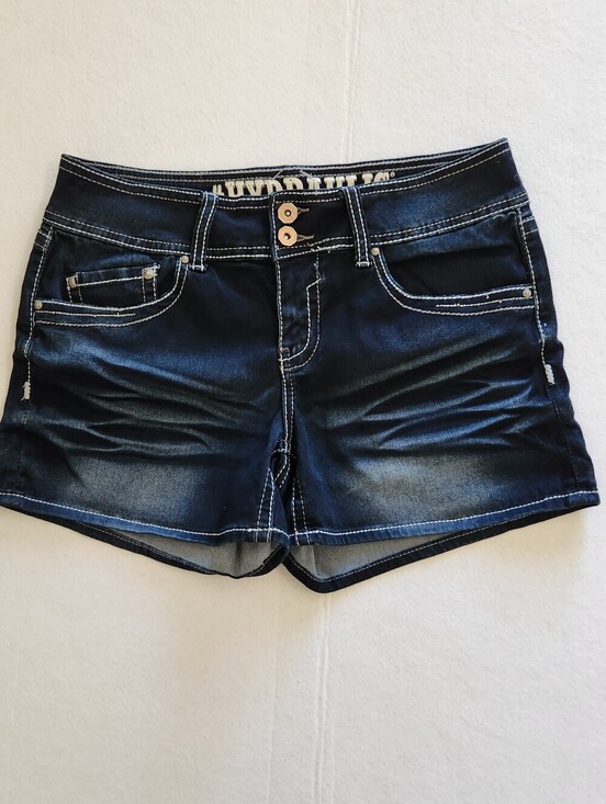 Hydraulic Pants - Hydraulic Dark Wash Denim Women’s Shorts - Blue Size 11/12